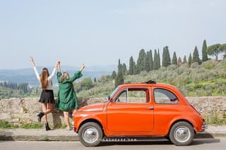 Florence Fiat 500 Wine Tour and Tuscan Lunch at Farm in Chianti