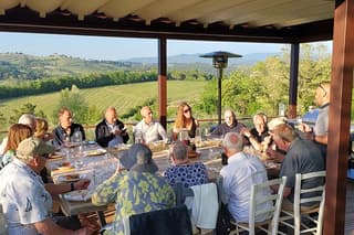 Private Aperi-Dinner on the Terrace in Chianti