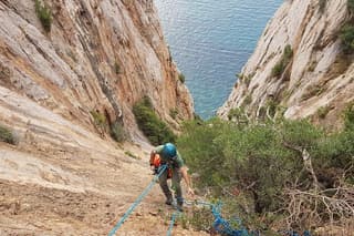 Masua Dry Canyoning in the Porto Flavia Canal