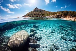 From Cagliari : Villasimius : Tour Beaches of Porto Giunco and Campus