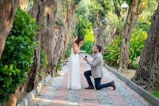 Wedding Proposal in Taormina