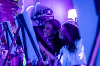 Tipsy Neon Paint And Sip Night in Rome