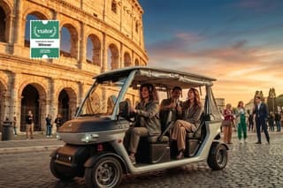 Rome Sunset/Night Golf Cart Private Tour with Gelato (Top Rated)