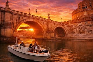 Private Tiber Boat Cruise with Aperitif in the Heart of Rome