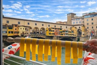 Florence Pasta and Wine Workshop near Ponte Vecchio