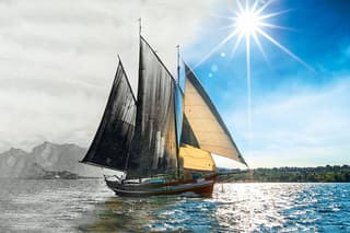 Sunset by Sailing Boat with Aperitif on Lake Garda