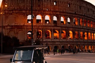 Rome at Night by Golf Cart