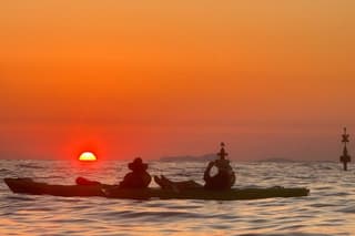 Sunset Kayak Activity on the Sorrento Coast
