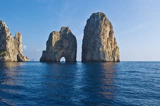 Capri From Amalfi on a Traditional Sorrento Gozzo Private Tour