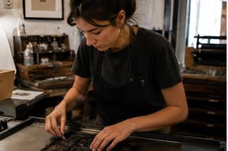 Print Workshop in Venice with Wooden Typography