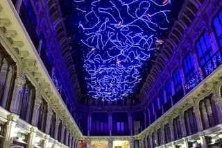 Luci d'Artista Walking Tour with Bicerin in Turin