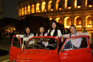 Night Fiat 500 Tour with Aperol Tasting in Rome