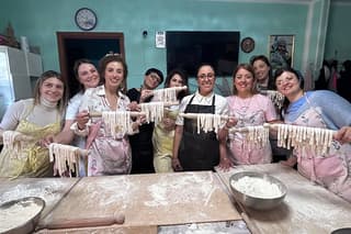 Traditional cooking class with tortellini, gnocchi, tagliatelle