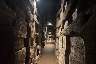 Catacombs of St. Callixtus with Golf Cart Shuttle and Appian Way