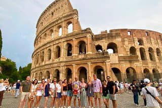 Colosseum, outside Forum & Trevi Fountain Group Tour