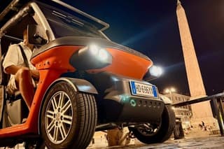 Private Golf Cart Tour with Dinner Rome Under the Stars