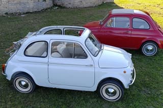 Guide a vintage Fiat 500 on the Conero Riviera.