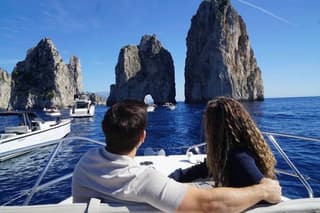 Capri Private Boat Tour from Naples aboard Jeanneau DB43